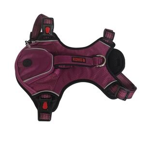 KONG Dog Ultra Durable Pink Harness w/Waste Bag Pocket Large Adjustable